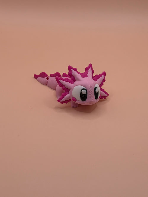 Friendly Axolotl – Articulated 3D-Printed Collectible