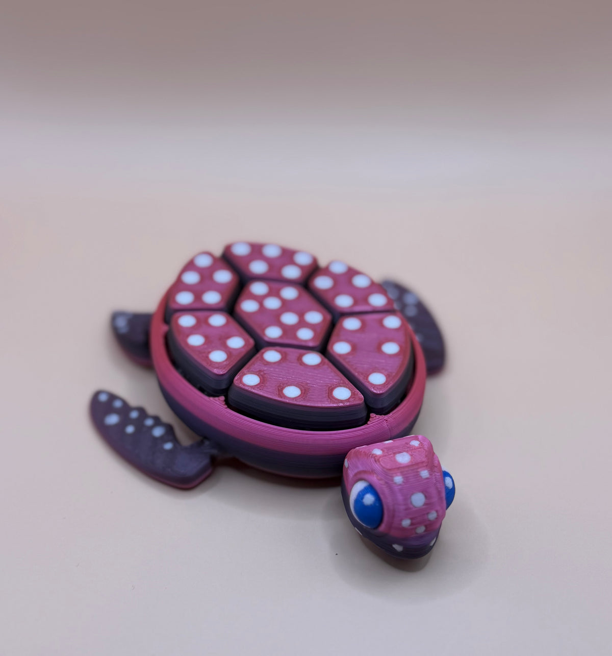 Sea Turtle 7-Button Clicker – 3D-Printed Fidget