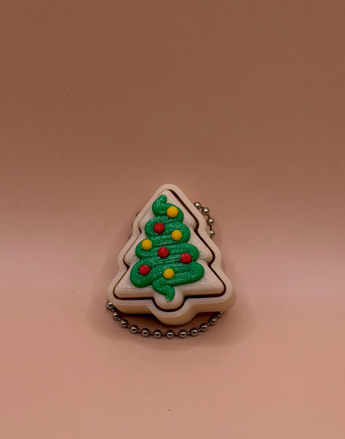 Christmas Tree & Snowman Cookie Clickers – 3D-Printed Fidgets
