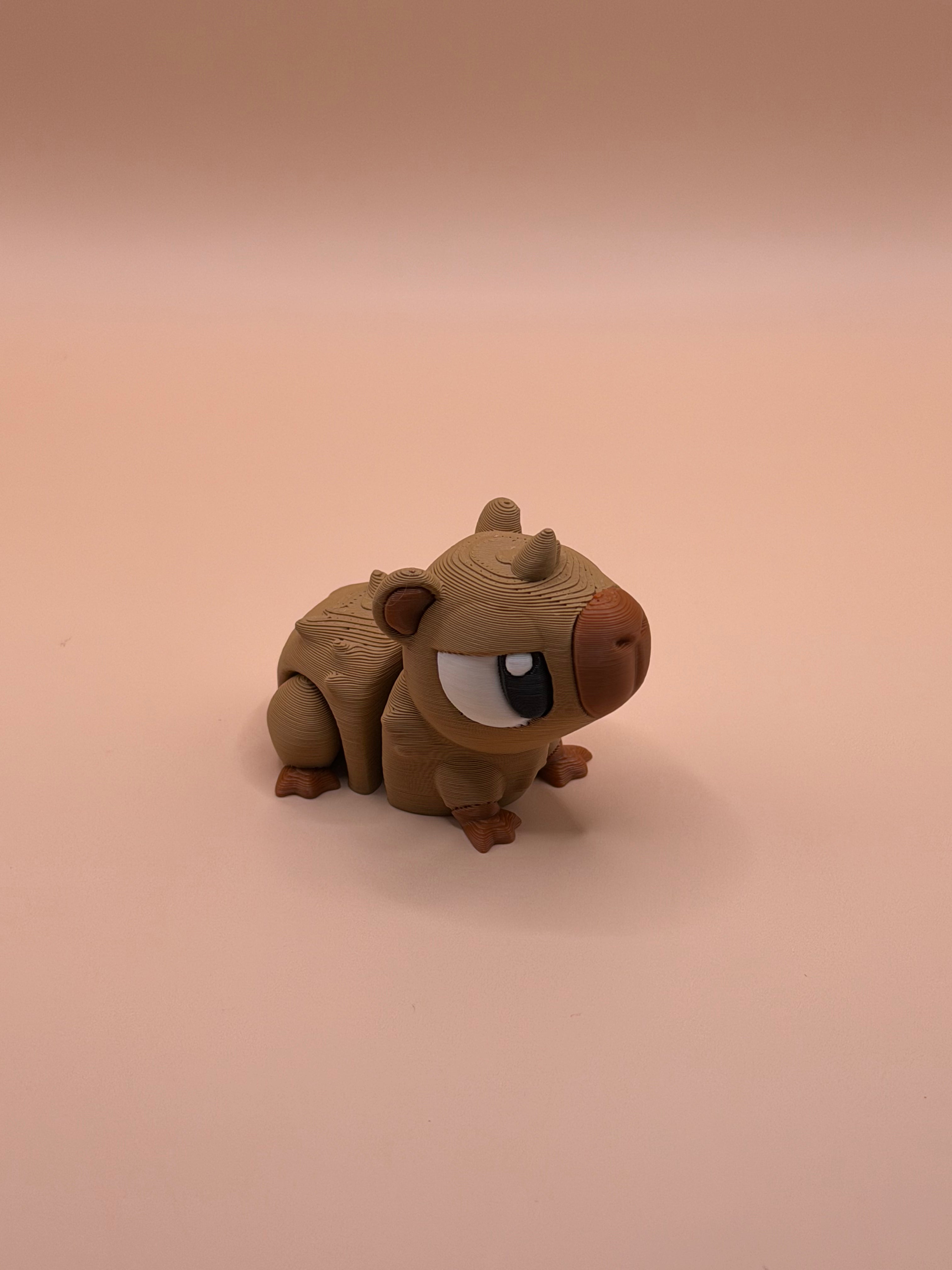 Friendly Capybara – Articulated 3D-Printed Collectible